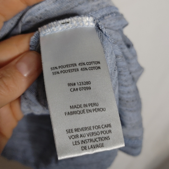 Travis Mathew Excursion Heather Gray Blue Golf Polo‎ Shirt Mens Cotton Blend XXL - Picture 7 of 7